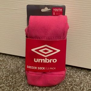 Umbro Soccer socks, good for games or practice.
